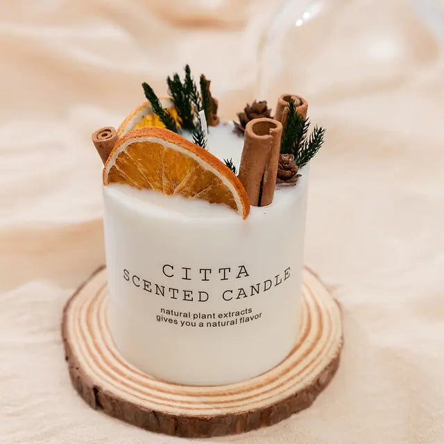 Romantic Scented Wax Candle Pillar - Puck's