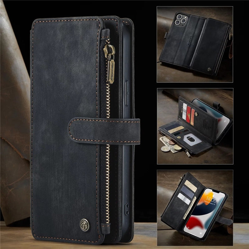 Premium Wallet Case for iPhone X to iPhone 14 - Puck's