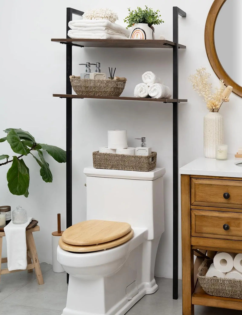 Seagrass Baskets with Built-In Handles, Bathroom Decor Box for Toilet Tank Top, 14 ¼"L X 6 ½"W X 3 ¾"H - Puck's