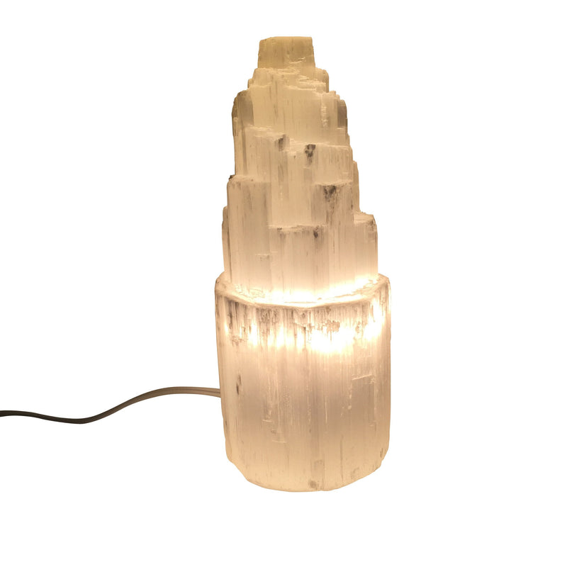 Selenite Skyscraper Lamp Small Prime - Puck's