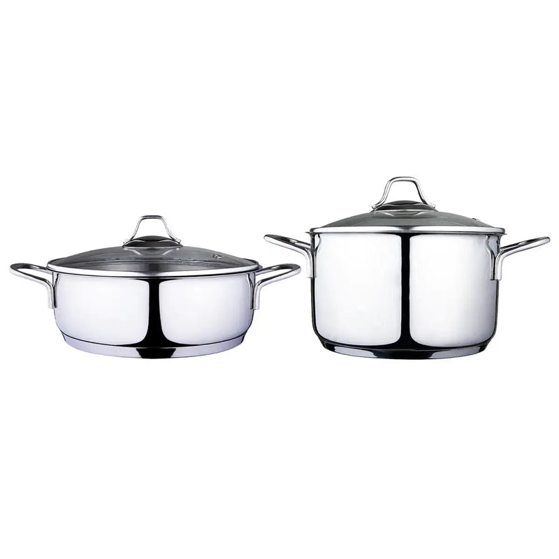 Serenk Modernist Cookware Set Saute Pan Stock Pot, 4 pcs - Puck's