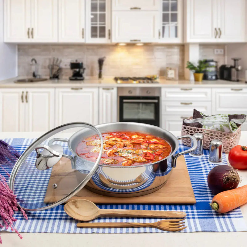 Serenk Modernist Cookware Set Saute Pan Stock Pot, 4 pcs - Puck's
