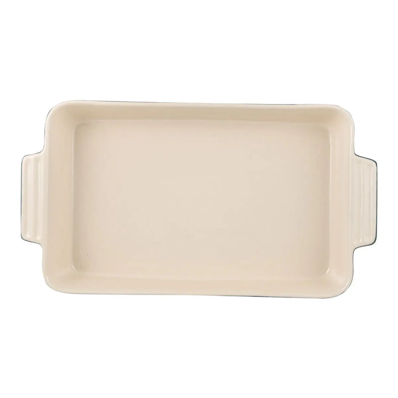 Serving Platter Bergner Excalibur 2 Pieces Green Cream Stoneware - Puck's