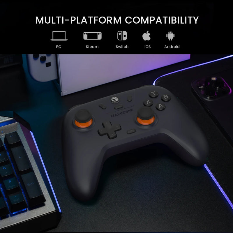 Gamesir T4 Nova Lite Wireless Gamepad Game Controller for Switch, Android, IOS, PC & Steam Games Hall Effect Stick - Puck's