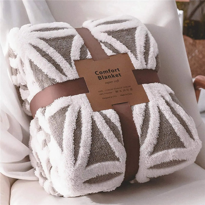 Sherpa Fleece Blanket 71X80 Fuzzy Soft Throw Blanket Dual Sided Blanket for Couch Sofa Bed (Grey, 71''X 80'') - Puck's