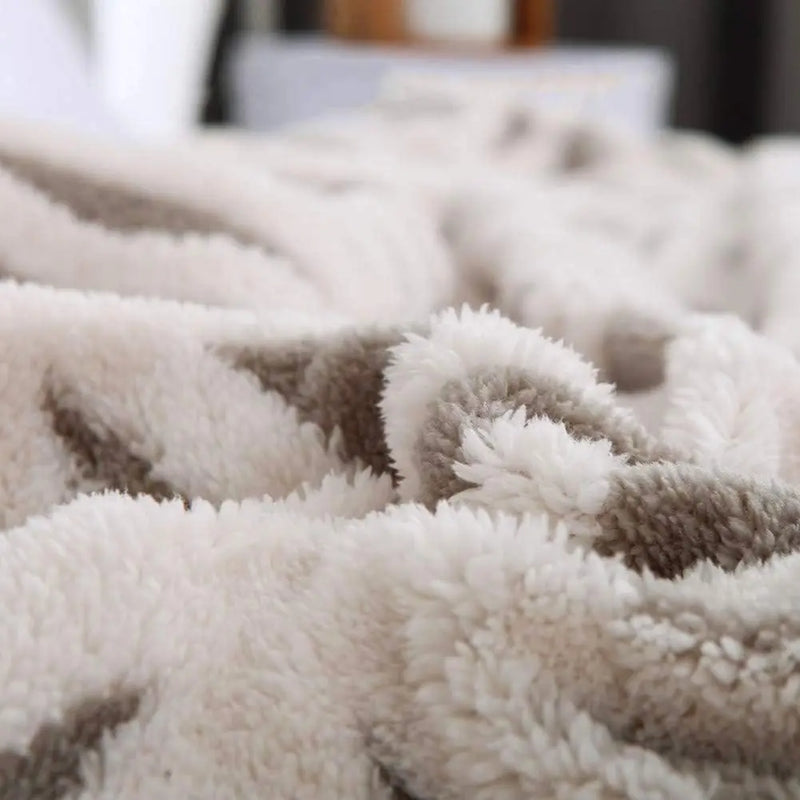 Sherpa Fleece Blanket 71X80 Fuzzy Soft Throw Blanket Dual Sided Blanket for Couch Sofa Bed (Grey, 71''X 80'') - Puck's