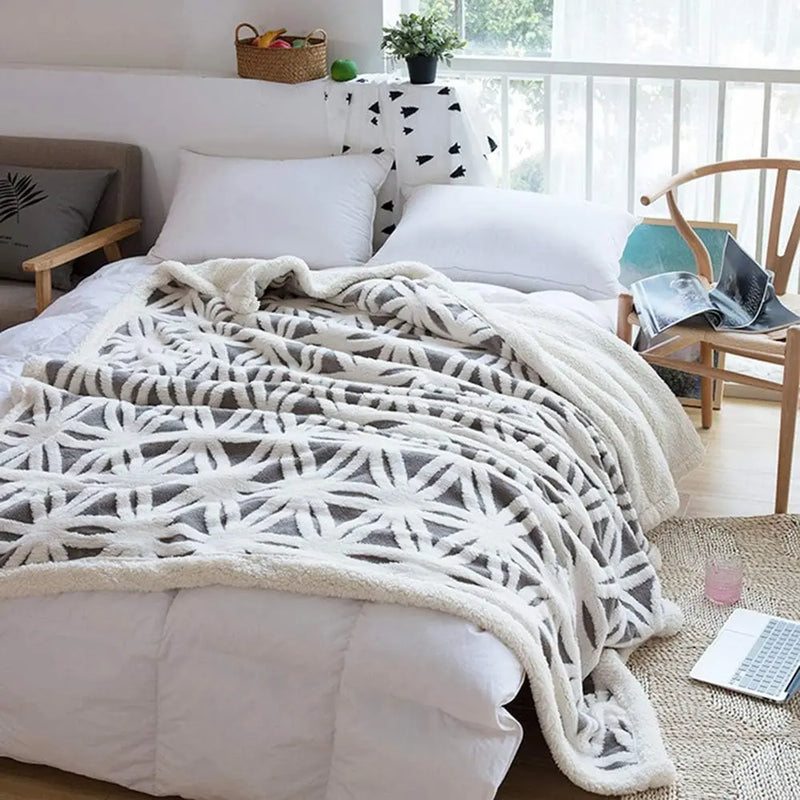 Sherpa Fleece Blanket 71X80 Fuzzy Soft Throw Blanket Dual Sided Blanket for Couch Sofa Bed (Grey, 71''X 80'') - Puck's