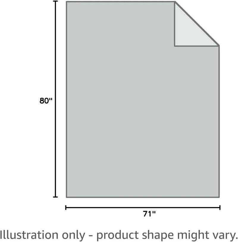 Sherpa Fleece Blanket 71X80 Fuzzy Soft Throw Blanket Dual Sided Blanket for Couch Sofa Bed (Grey, 71''X 80'') - Puck's