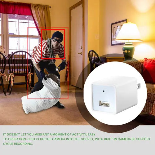Ship From CA Warehouse WIFI Mini USB Charger Camera HD 1080P - Puck's