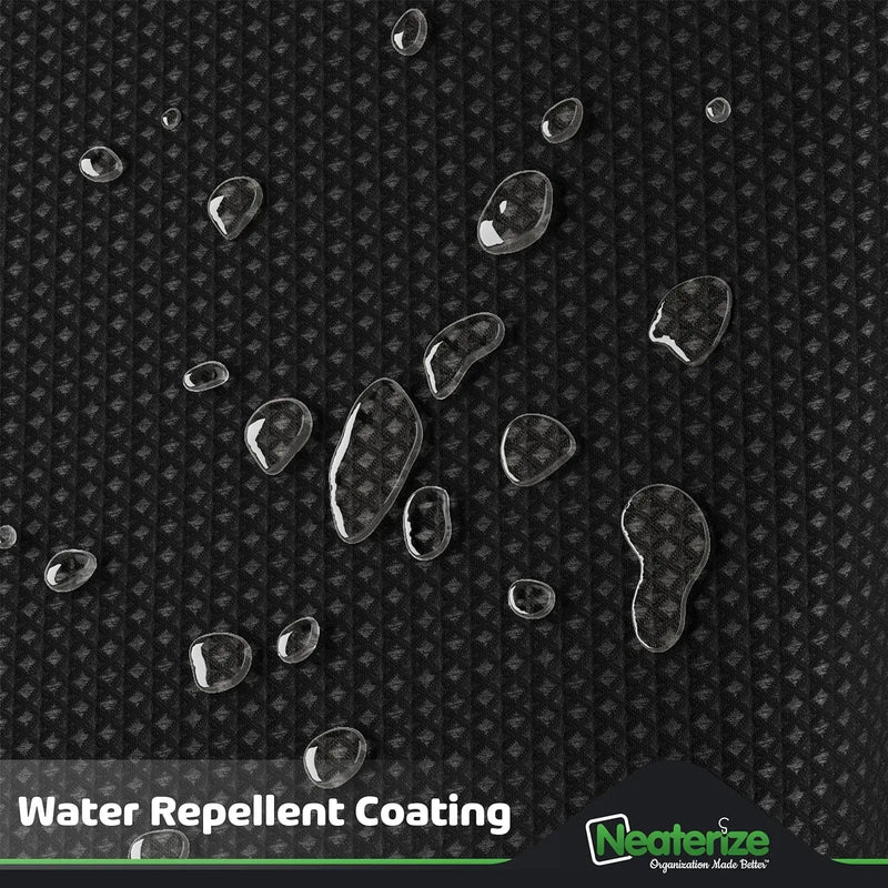 Shower Curtain Black - Hotel Style Black Shower Curtains for Bathroom with Waffl - Puck's