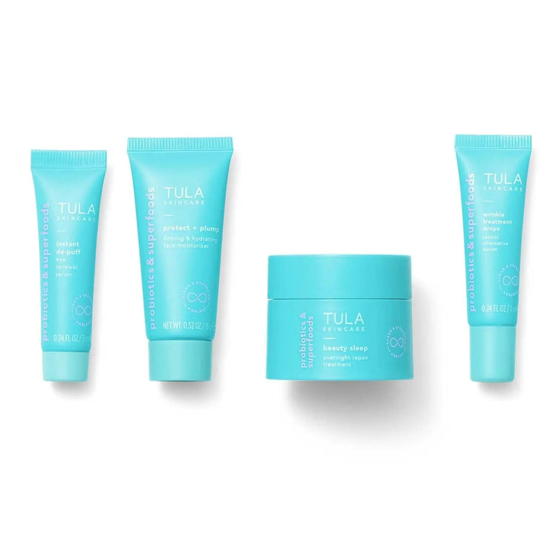 Skin Care Your Best Skin at Every Age Firming & Smoothing Discovery Kit - Wrinkle Treatment, Face Moisturizer, Eye Serum and Overnight Repair Treatment, Anti-Aging, 4-Piece Kit - Puck's