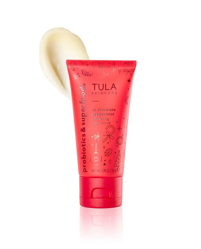 Skin Care so Chocolate Peppermint Exfoliating Sugar Scrub - Face Scrub, Sugar, Cocoa and Probiotic Extracts to Melt Away Excess Oil for a Softer and Radiant-Looking Complexion, 1.8 Oz. - Puck's