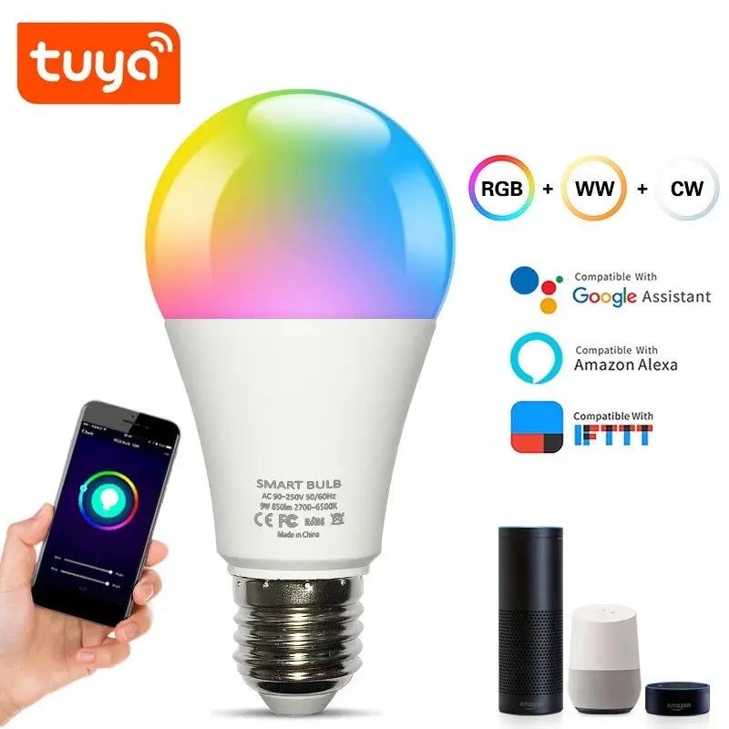 Smart Bulb E26 Wifi Light Compatible with Tuya Alexa Google Assistant - Puck's