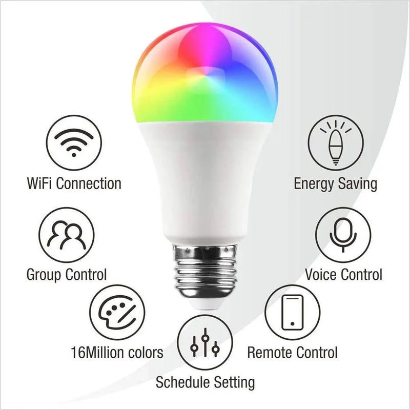 Smart Bulb E26 Wifi Light Compatible with Tuya Alexa Google Assistant - Puck's