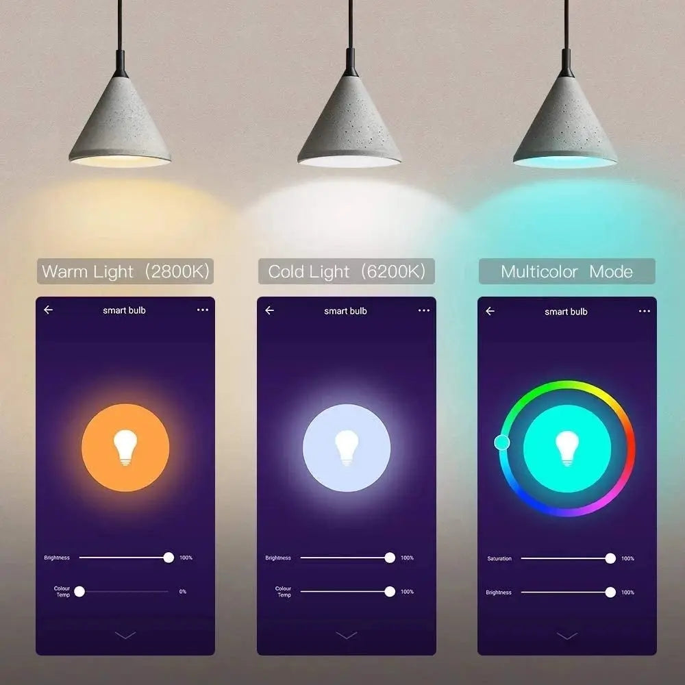 Smart Bulb E26 Wifi Light Compatible with Tuya Alexa Google Assistant - Puck's