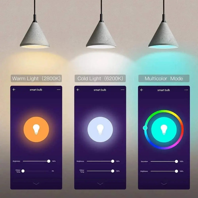 Smart Bulb E26 Wifi Light Compatible with Tuya Alexa Google Assistant - Puck's