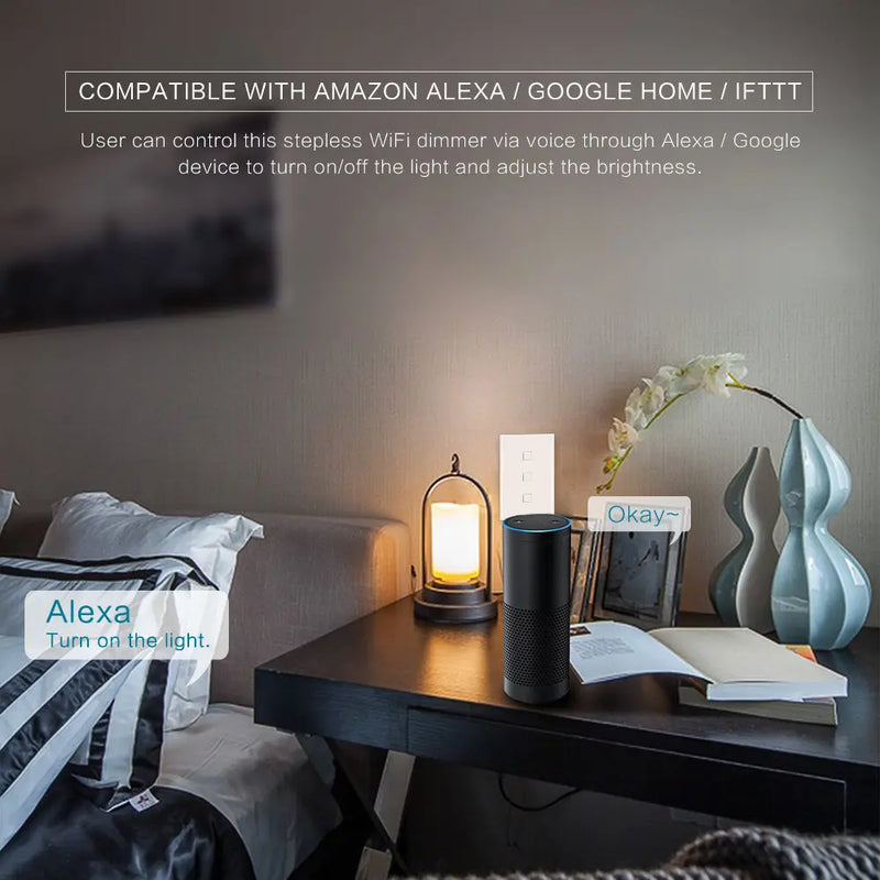 Smart Light Dimmer Touch Control WiFi Switch - Puck's