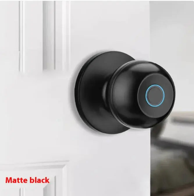 Smart Round Door Lock Ball Lock Household Smart Lock One Hold Open Fingerprint Lock - Puck's