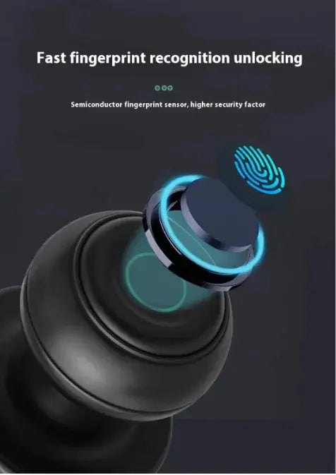 Smart Round Door Lock Ball Lock Household Smart Lock One Hold Open Fingerprint Lock - Puck's