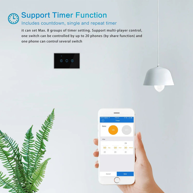Smart Wifi Switch Compatible with Amazon Alexa - Puck's