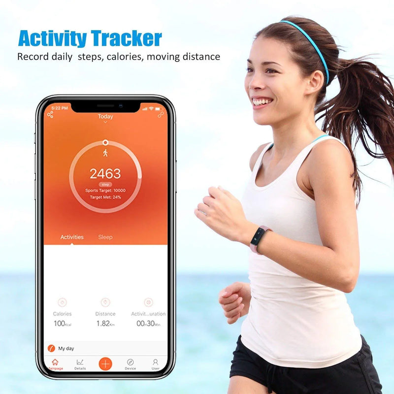 SmartFit Slim Activity Tracker And Monitor Smart Watch With FREE Extra - Puck's