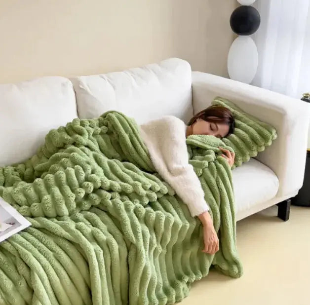 Soft Wind Rabbit Fur Blanket - Puck's