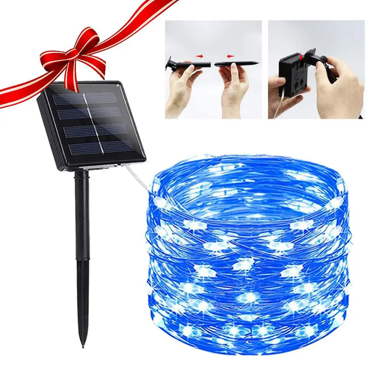 Solar Powered String Lights Indoor Outdoor Waterproof For Gardens Home - Puck's
