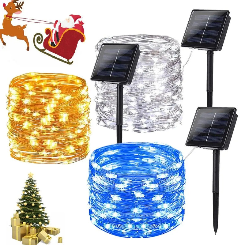 Solar Powered String Lights Indoor Outdoor Waterproof For Gardens Home - Puck's