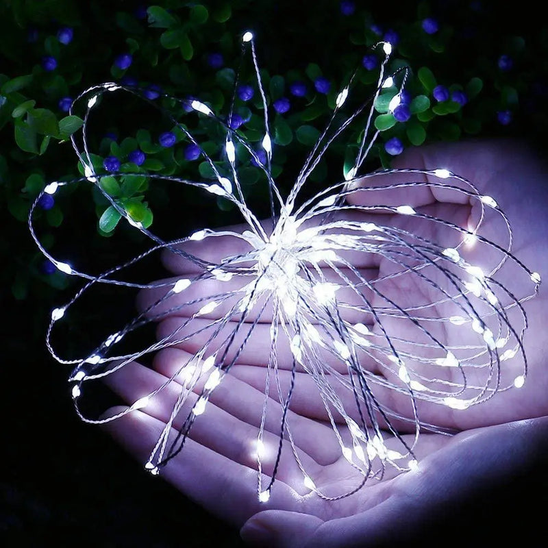 Solar Powered String Lights Indoor Outdoor Waterproof For Gardens Home - Puck's