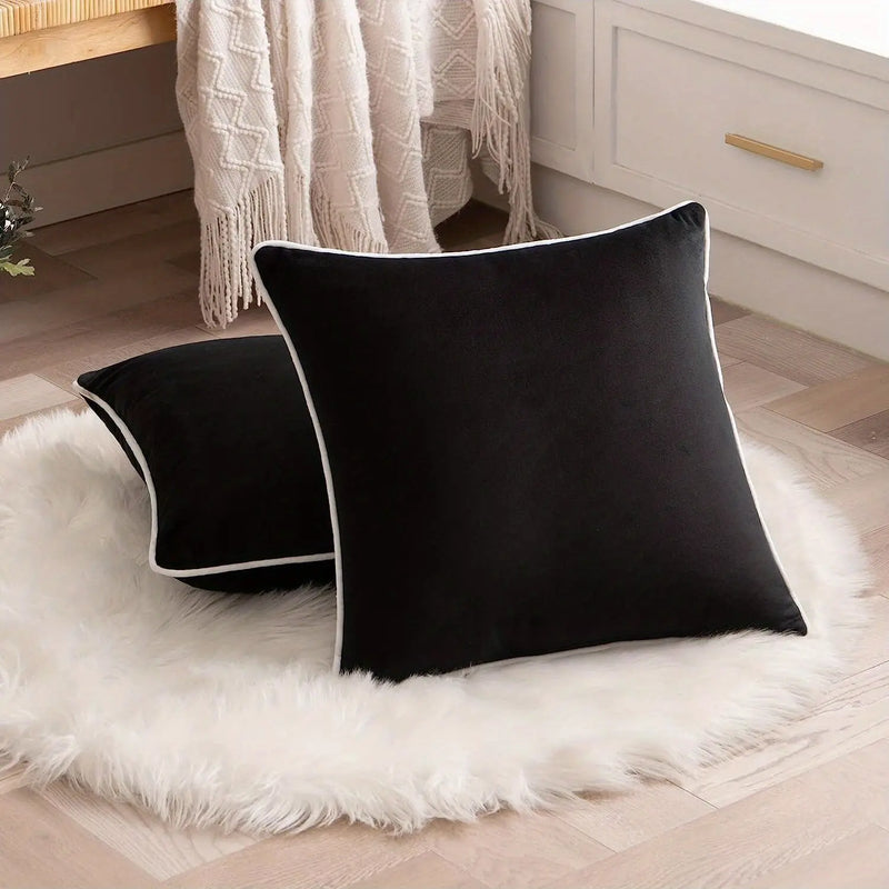 Solid Black Pillowcase  Stylish Home Essential - Puck's