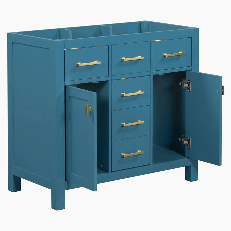 Massief houten opbergkasten voor de badkamer - Puck's