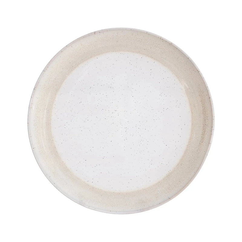 Sorrell Beige Reactive Stoneware 16 Piece Dinnerware Set - Puck's