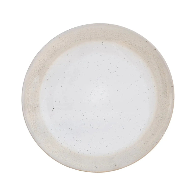 Sorrell Beige Reactive Stoneware 16 Piece Dinnerware Set - Puck's