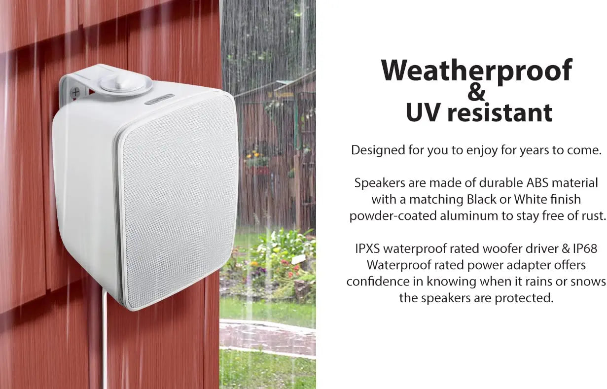 SoundPro Dual Bluetooth Weatherproof Indoor & Outdoor Wall-Mount - Puck's
