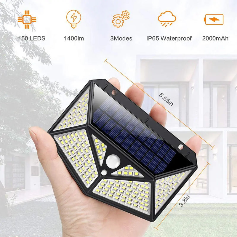 Split Type Solar 100COB Led Induction Wall Light Indoor Outdoor Garden - Puck's