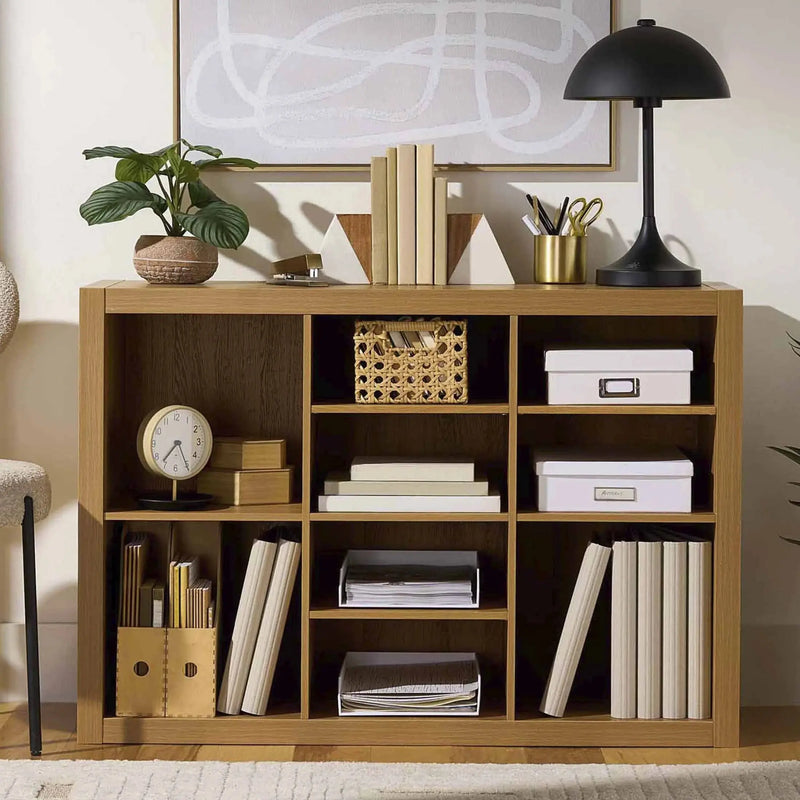 Springwood Adjustable Shelf Cube Storage, Light Honey Finish - Puck's