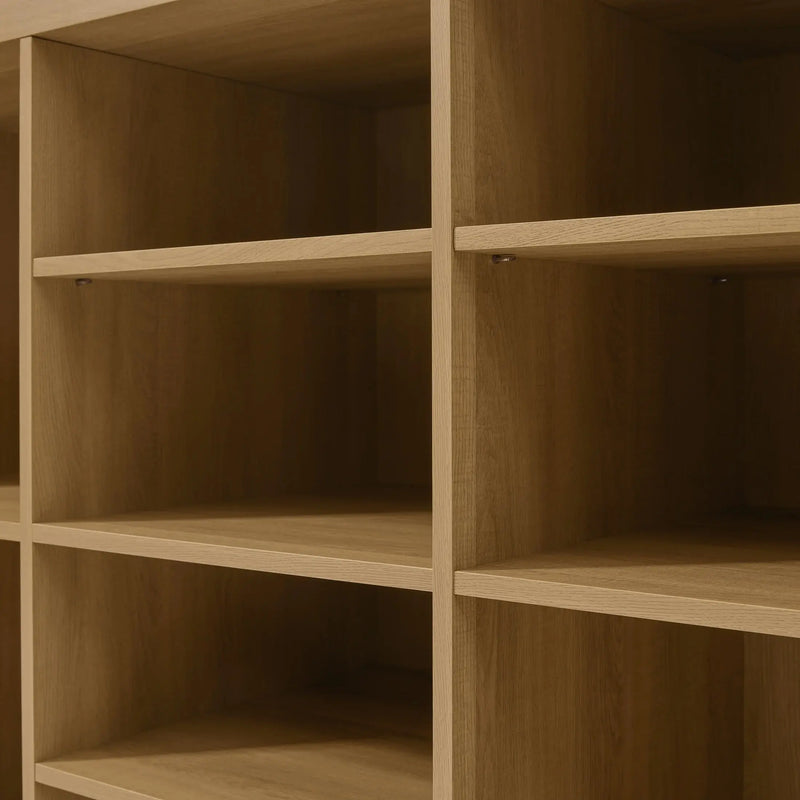 Springwood Adjustable Shelf Cube Storage, Light Honey Finish - Puck's