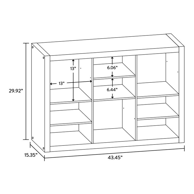 Springwood Adjustable Shelf Cube Storage, Light Honey Finish - Puck's