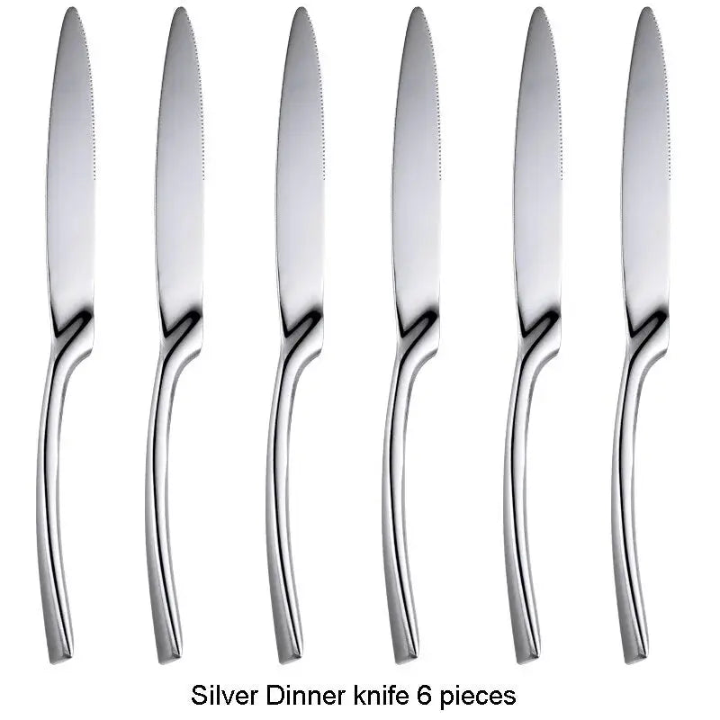 Stainless Steel Black Cutlery Set - Puck's