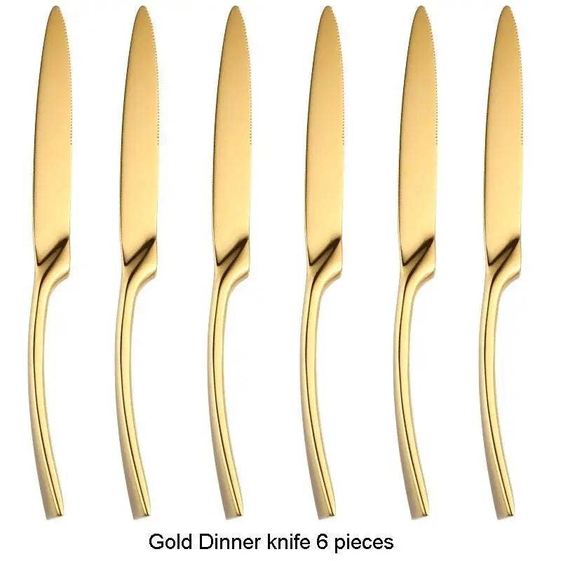 Stainless Steel Black Cutlery Set - Puck's