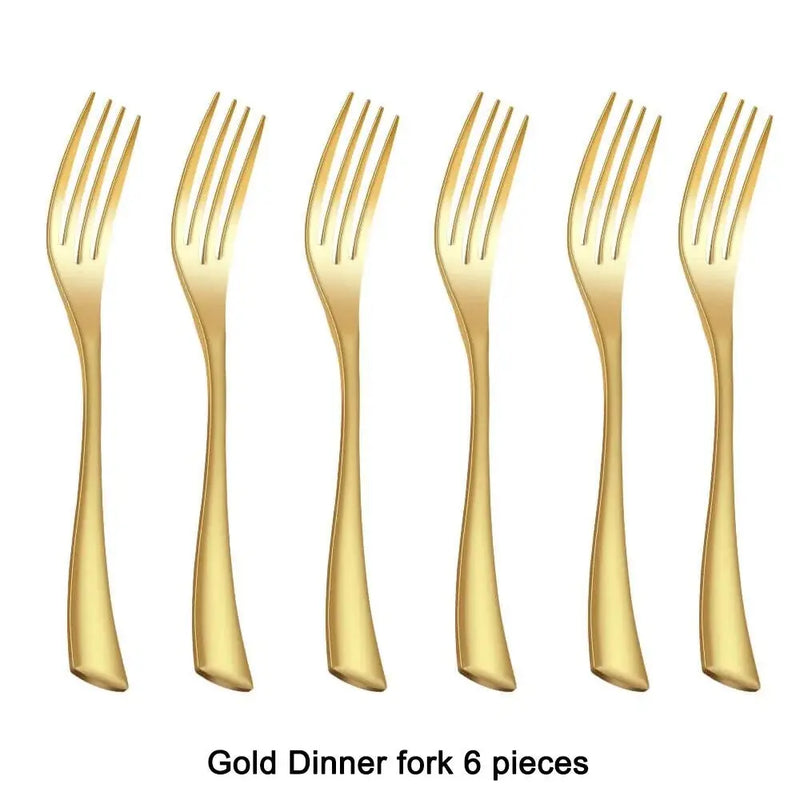 Stainless Steel Black Cutlery Set - Puck's