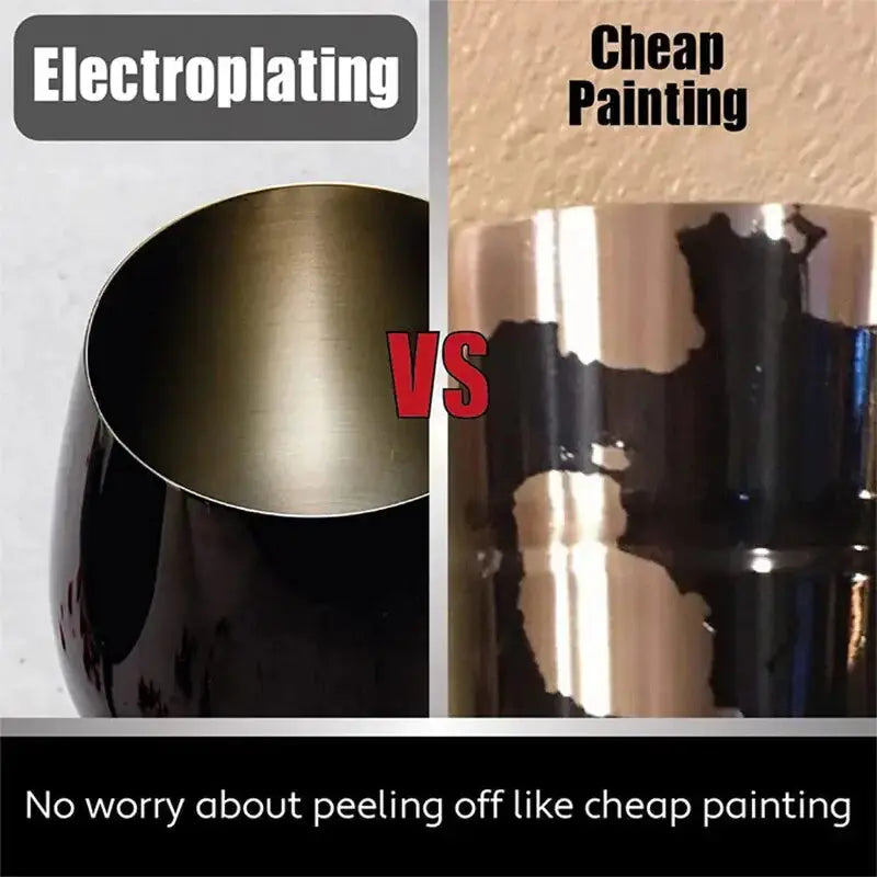 Roestvrijstalen wijnglazen met zwarte coating - Puck's