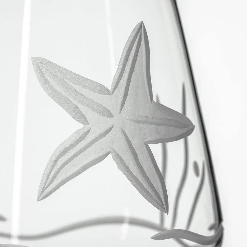 Starfish 18 Oz. Stemless Wine Tumbler Glasses - Set of 4 - Puck's