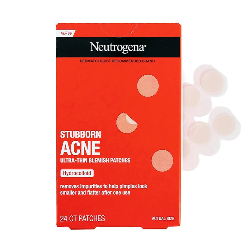 Stubborn Acne Pimple Patches, Acne Treatment for Face, Ultra-Thin Hydrocolloid Spot Stickers Provide Optimal Healing for Pimples, 24 Patches - Puck's