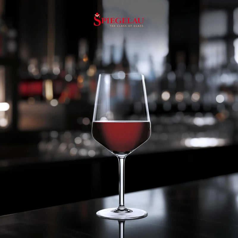 Style Red Wine Glasses, Set of 4, European-Made Lead-Free Crystal, Classic Stemmed, Dishwasher Safe, Professional Quality Red Wine Glass Gift Set, 22.2 Oz - Puck's