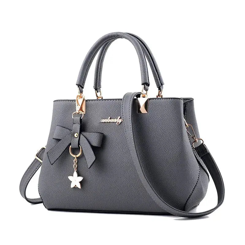 Stylish Messenger Bags With Elegant Flower Pendant - Puck's