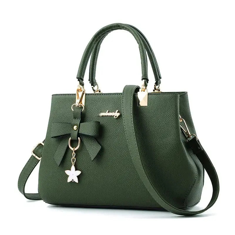 Stylish Messenger Bags With Elegant Flower Pendant - Puck's