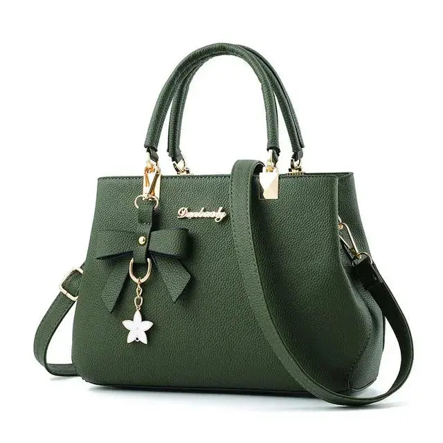 Stylish Messenger Bags With Elegant Flower Pendant - Puck's