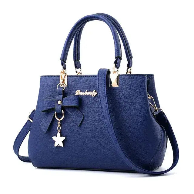Stylish Messenger Bags With Elegant Flower Pendant - Puck's