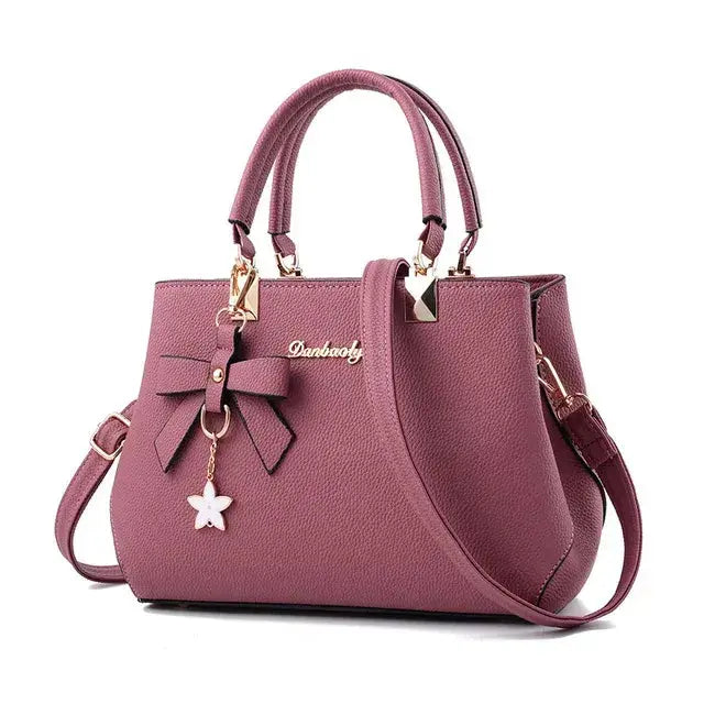 Stylish Messenger Bags With Elegant Flower Pendant - Puck's
